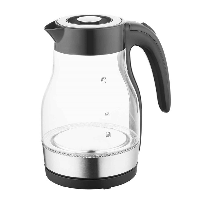 Чайник электрический Pioneer KE802G, стекло, 2200 Вт, 1.7 л, чёрный - фото 51405773 Чайник электрический Pioneer KE802G, стекло, 2200 Вт, 1.7 л, чёрный - фото 51405773