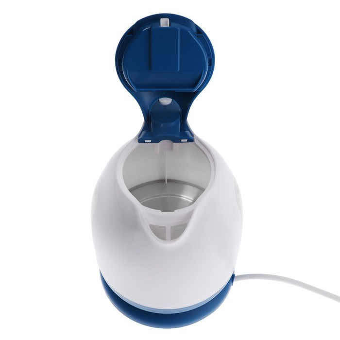 Чайник электрический ENERGY E-293, пластик, 1.7 л, 2200 Вт, бело-голубой - фото 51405878 Чайник электрический ENERGY E-293, пластик, 1.7 л, 2200 Вт, бело-голубой - фото 51405878