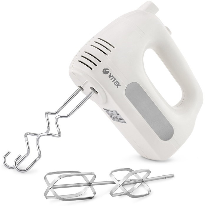 Миксер Vitek VT-1426 W, ручной, 500 Вт, 6 скоростей, белый - фото 51406066 Миксер Vitek VT-1426 W, ручной, 500 Вт, 6 скоростей, белый - фото 51406066