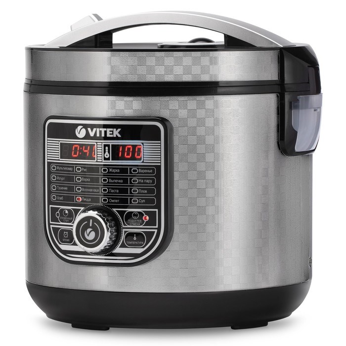 Мультиварка Vitek VT-4282, 860 Вт, 5 л, 16 программ, антипригарное покрытие, серебристая - фото 51406081 Мультиварка Vitek VT-4282, 860 Вт, 5 л, 16 программ, антипригарное покрытие, серебристая - фото 51406081
