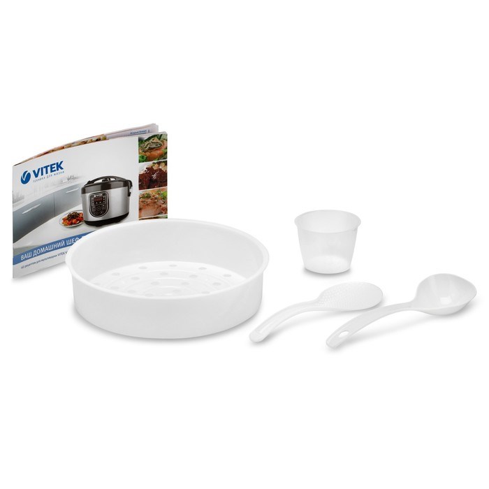 Мультиварка Vitek VT-4282, 860 Вт, 5 л, 16 программ, антипригарное покрытие, серебристая - фото 51406084 Мультиварка Vitek VT-4282, 860 Вт, 5 л, 16 программ, антипригарное покрытие, серебристая - фото 51406084