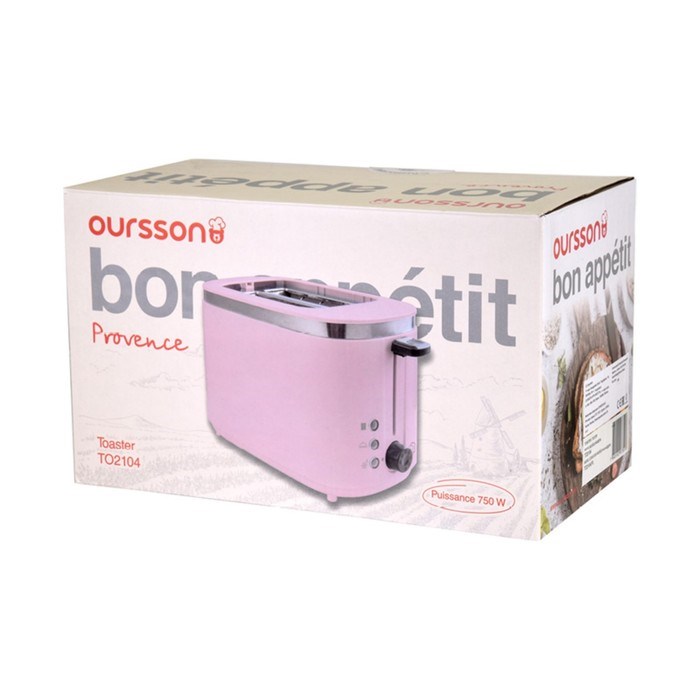 Тостер Oursson TO2104/PC, 750 Вт, разморозка/подогрев, 7 режимов, прованс кофе - фото 51406213 Тостер Oursson TO2104/PC, 750 Вт, разморозка/подогрев, 7 режимов, прованс кофе - фото 51406213
