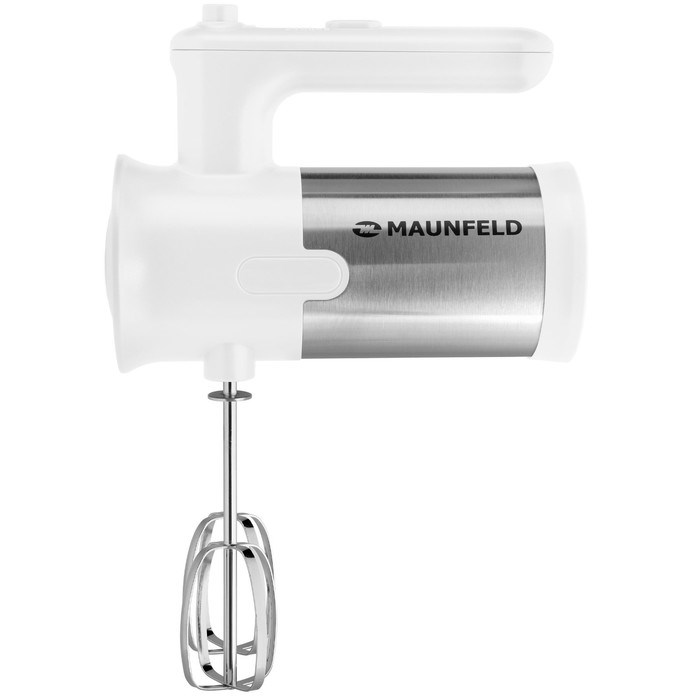 Миксер MAUNFELD MF-321WH, ручной, 300 Вт, 5 скоростей, 4 насадки, белый - фото 51406522 Миксер MAUNFELD MF-321WH, ручной, 300 Вт, 5 скоростей, 4 насадки, белый - фото 51406522