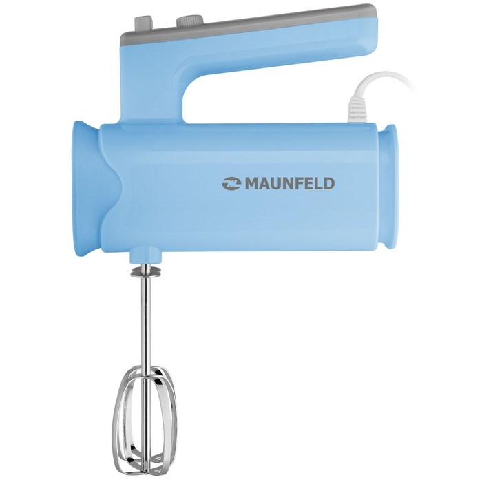 Миксер MAUNFELD MF-331BL, ручной, 300 Вт, 8 скоростей, 4 насадки, голубой - фото 51406533 Миксер MAUNFELD MF-331BL, ручной, 300 Вт, 8 скоростей, 4 насадки, голубой - фото 51406533