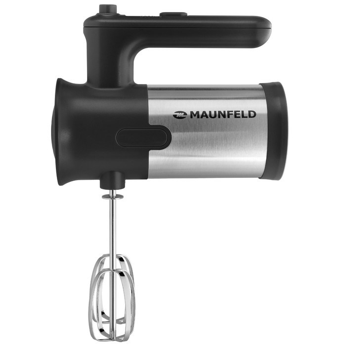 Миксер MAUNFELD MF-321BK, ручной, 300 Вт, 5 скоростей, 4 насадки, чёрный - фото 51406566 Миксер MAUNFELD MF-321BK, ручной, 300 Вт, 5 скоростей, 4 насадки, чёрный - фото 51406566