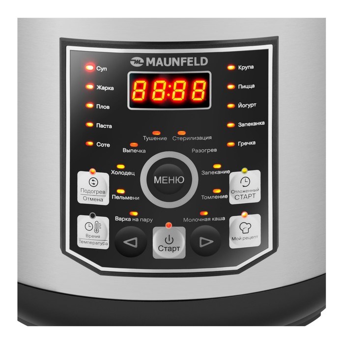 Мультиварка MAUNFELD MPMC-1624S, 860 Вт, 5 л, 21 программа, антипригарное покрытие, серо-чёрная 93 - фото 51406586 Мультиварка MAUNFELD MPMC-1624S, 860 Вт, 5 л, 21 программа, антипригарное покрытие, серо-чёрная 93 - фото 51406586
