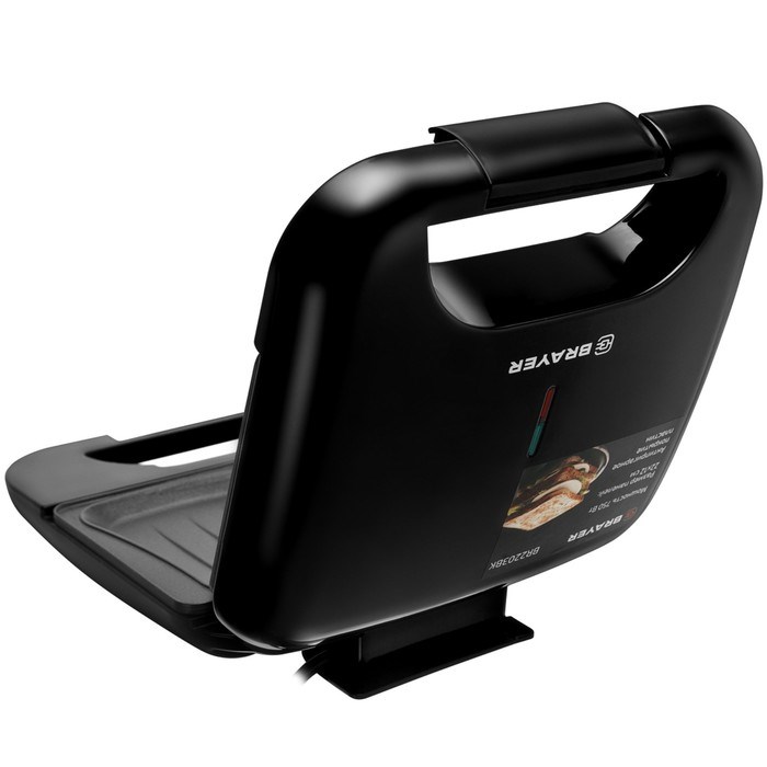 Сэндвичница BRAYER 2203BR-BK, 750 Вт, пластины с антипригарным покрытием, 22х12 см - фото 51406775 Сэндвичница BRAYER 2203BR-BK, 750 Вт, пластины с антипригарным покрытием, 22х12 см - фото 51406775