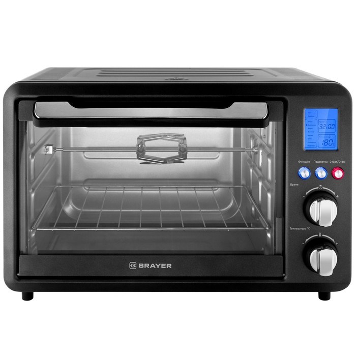 Мини-печь BRAYER 2601BR, 1500 Вт, 25 л, 10 режимов, 65-230 °С - фото 51406800 Мини-печь BRAYER 2601BR, 1500 Вт, 25 л, 10 режимов, 65-230 °С - фото 51406800