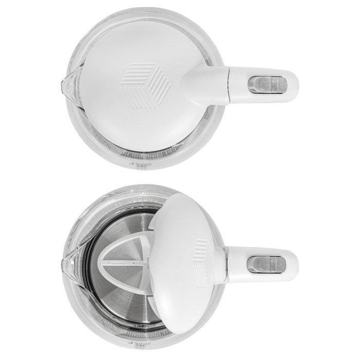 Чайник электрический jvc JK-KE1514, стеклянный, 2200 Вт, 1.7 л, белый - фото 51406936 Чайник электрический jvc JK-KE1514, стеклянный, 2200 Вт, 1.7 л, белый - фото 51406936