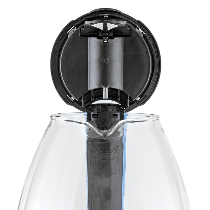 Чайник электрический Pioneer KE820G, стекло, 1.7 л, 2200 Вт, цвет чёрный с синим - фото 51406983 Чайник электрический Pioneer KE820G, стекло, 1.7 л, 2200 Вт, цвет чёрный с синим - фото 51406983