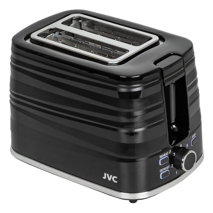 Тостер jvc JK-TS625, 900 Вт, 7 режимов прожарки, 2 тоста, чёрный - фото 51407100 Тостер jvc JK-TS625, 900 Вт, 7 режимов прожарки, 2 тоста, чёрный - фото 51407100