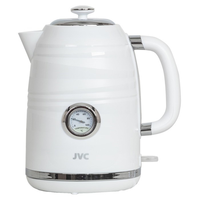 Чайник электрический jvc JK-KE1744, пластиковый, 2200 Вт, 1.7 л, белый - фото 51407134 Чайник электрический jvc JK-KE1744, пластиковый, 2200 Вт, 1.7 л, белый - фото 51407134