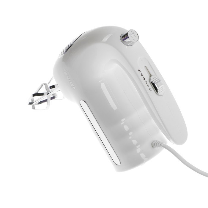 Миксер Vitek VT-1495, ручной, 400 Вт, 5 скоростей, белый - фото 51407295 Миксер Vitek VT-1495, ручной, 400 Вт, 5 скоростей, белый - фото 51407295