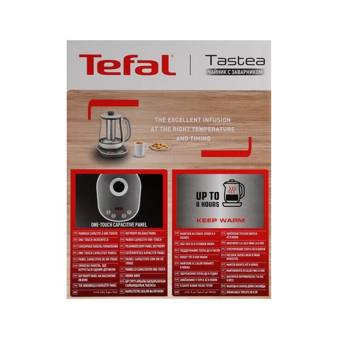 Чайник электрический TEFAL BJ551B10, стекло, 1.5 л, 1430 Вт, регулировка t°, белый - фото 51407326 Чайник электрический TEFAL BJ551B10, стекло, 1.5 л, 1430 Вт, регулировка t°, белый - фото 51407326