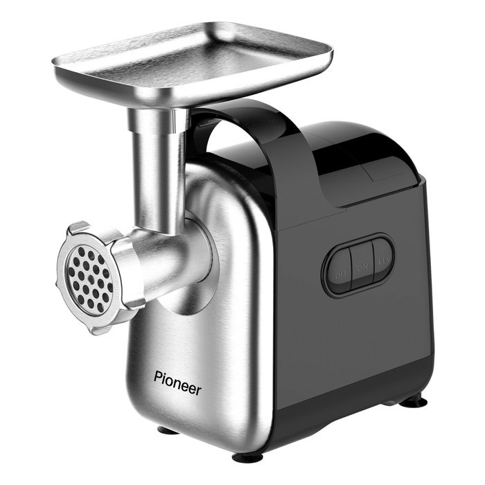 Мясорубка электрическая Pioneer MG106, 2200 Вт, реверс, нержавеющая сталь, цвет чёрный серый - фото 51407412 Мясорубка электрическая Pioneer MG106, 2200 Вт, реверс, нержавеющая сталь, цвет чёрный серый - фото 51407412