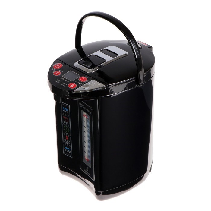 Термопот Sakura SA-1355BK, 1200 Вт, 5 л, регулировка t°, чёрный - фото 51407711 Термопот Sakura SA-1355BK, 1200 Вт, 5 л, регулировка t°, чёрный - фото 51407711