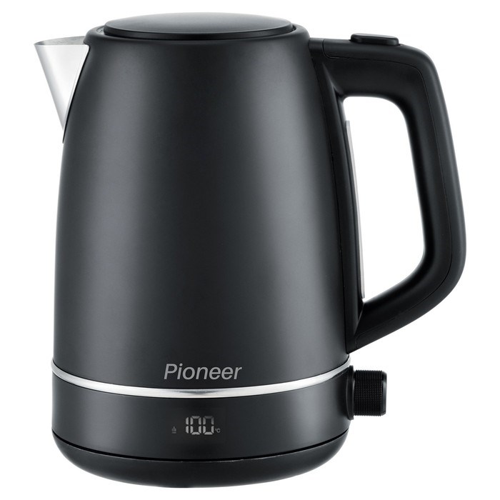 Чайник электрический Pioneer KE568M, металл, 1.7 л, 2200 Вт, чёрный - фото 51407771 Чайник электрический Pioneer KE568M, металл, 1.7 л, 2200 Вт, чёрный - фото 51407771