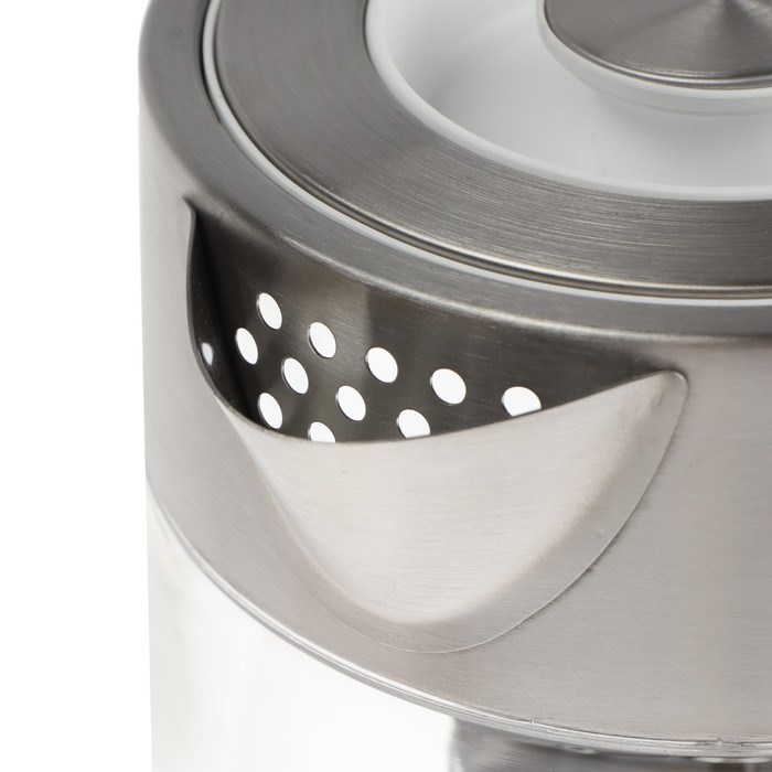 Чайник электрический DEERMA DEM-SH50W, стекло, 1.7 л, 2200 Вт, регулировка t°, серебристый - фото 51408413 Чайник электрический DEERMA DEM-SH50W, стекло, 1.7 л, 2200 Вт, регулировка t°, серебристый - фото 51408413