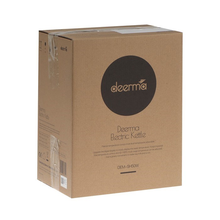 Чайник электрический DEERMA DEM-SH50W, стекло, 1.7 л, 2200 Вт, регулировка t°, серебристый - фото 51408418 Чайник электрический DEERMA DEM-SH50W, стекло, 1.7 л, 2200 Вт, регулировка t°, серебристый - фото 51408418