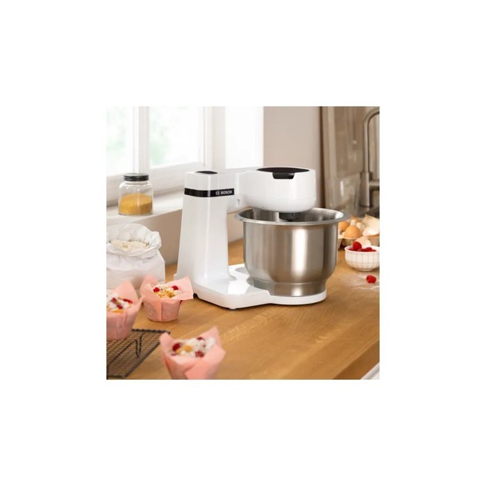 Кухонная машина Bosch MUMS2EW00, 700 Вт, 3.8 л, 4 скорости, 2 насадки, белая - фото 51408798 Кухонная машина Bosch MUMS2EW00, 700 Вт, 3.8 л, 4 скорости, 2 насадки, белая - фото 51408798