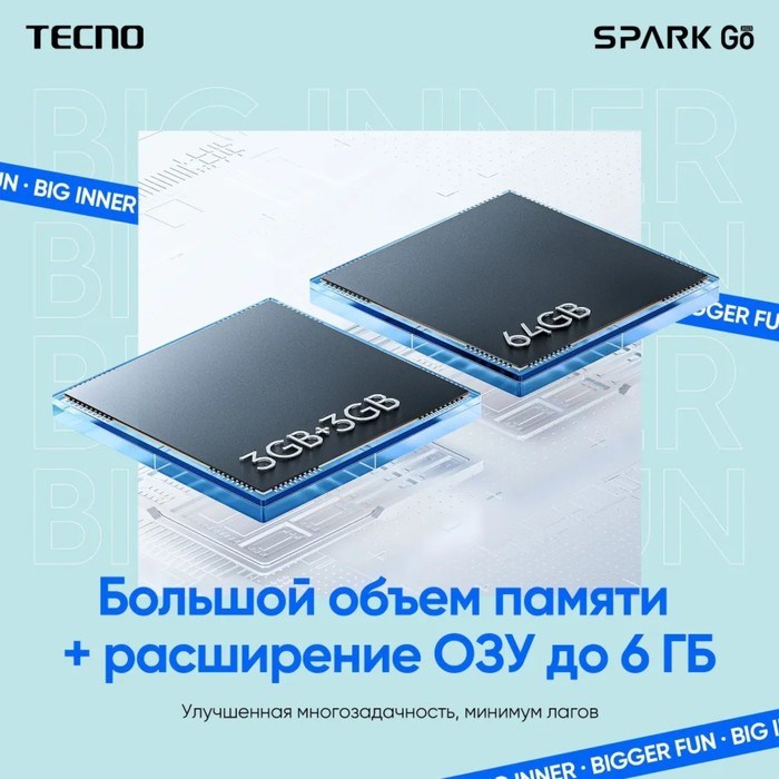 Смартфон Tecno Spark Go 2023, 6.56", 3Гб, 64Гб, 13Мп, 5Мп, 2 sim, 5000 мАч, NFC, черный - фото 51408874 Смартфон Tecno Spark Go 2023, 6.56", 3Гб, 64Гб, 13Мп, 5Мп, 2 sim, 5000 мАч, NFC, черный - фото 51408874