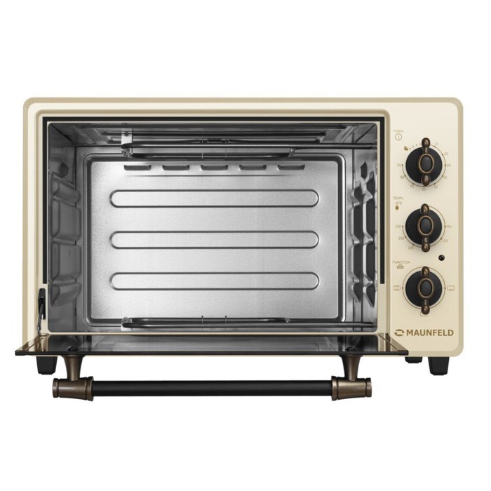 Мини-печь MAUNFELD MMO-373MBG02, 1400 Вт, 37 л, 50-280°С, таймер, бежевая - фото 51409207 Мини-печь MAUNFELD MMO-373MBG02, 1400 Вт, 37 л, 50-280°С, таймер, бежевая - фото 51409207