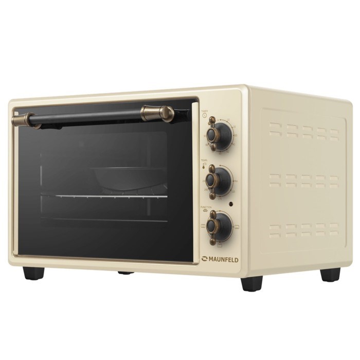 Мини-печь MAUNFELD MMO-373MBG02, 1400 Вт, 37 л, 50-280°С, таймер, бежевая - фото 51409208 Мини-печь MAUNFELD MMO-373MBG02, 1400 Вт, 37 л, 50-280°С, таймер, бежевая - фото 51409208