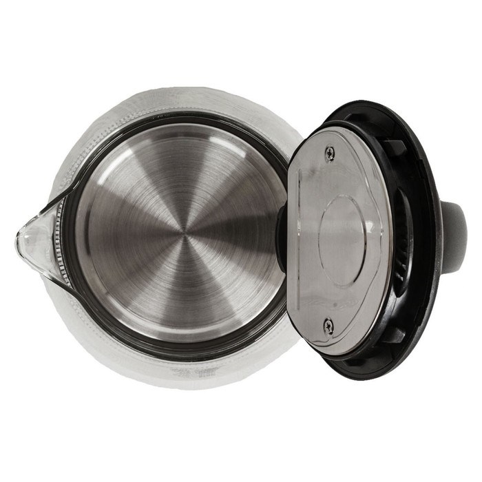 Чайники jvc JK-KE1825, стекло, 1.7 л, 2200 Вт, чёрный с серебристым - фото 51409299 Чайники jvc JK-KE1825, стекло, 1.7 л, 2200 Вт, чёрный с серебристым - фото 51409299