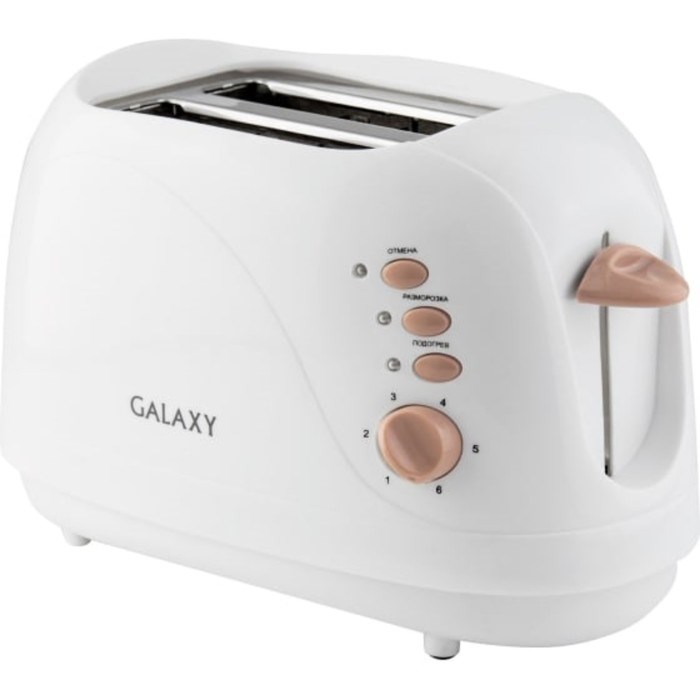 Тостер Galaxy GL 2904, 800 Вт, 6 режимов прожарки, 2 тоста, белый - фото 51409520 Тостер Galaxy GL 2904, 800 Вт, 6 режимов прожарки, 2 тоста, белый - фото 51409520