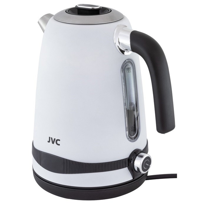 Чайники jvc JK-KE1730, металл, 1.7 л, 2200 Вт, белый - фото 51409559 Чайники jvc JK-KE1730, металл, 1.7 л, 2200 Вт, белый - фото 51409559