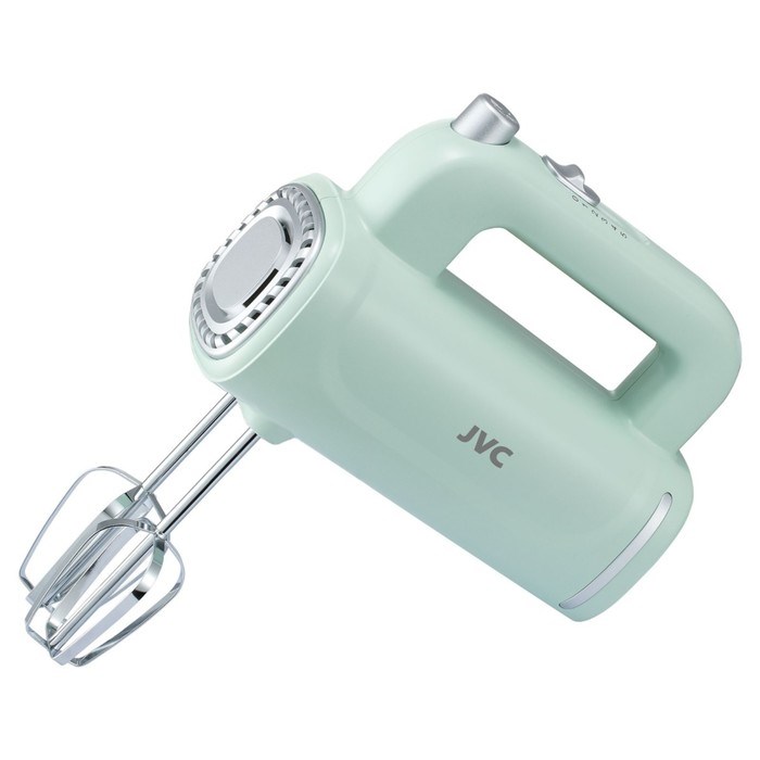 Миксер jvc JK-MX112, ручной, 250 Вт, 5 скоростей, 2 насадки, мятный - фото 51409573 Миксер jvc JK-MX112, ручной, 250 Вт, 5 скоростей, 2 насадки, мятный - фото 51409573