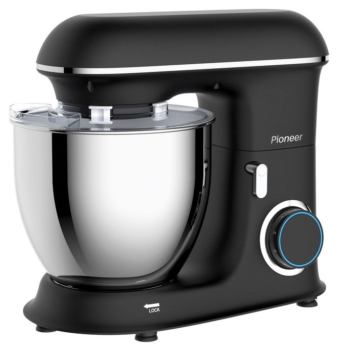 Миксер планетарный Pioneer MX328, 1400 Вт, 6.5 л, 6 скоростей, чёрный - фото 51409656 Миксер планетарный Pioneer MX328, 1400 Вт, 6.5 л, 6 скоростей, чёрный - фото 51409656