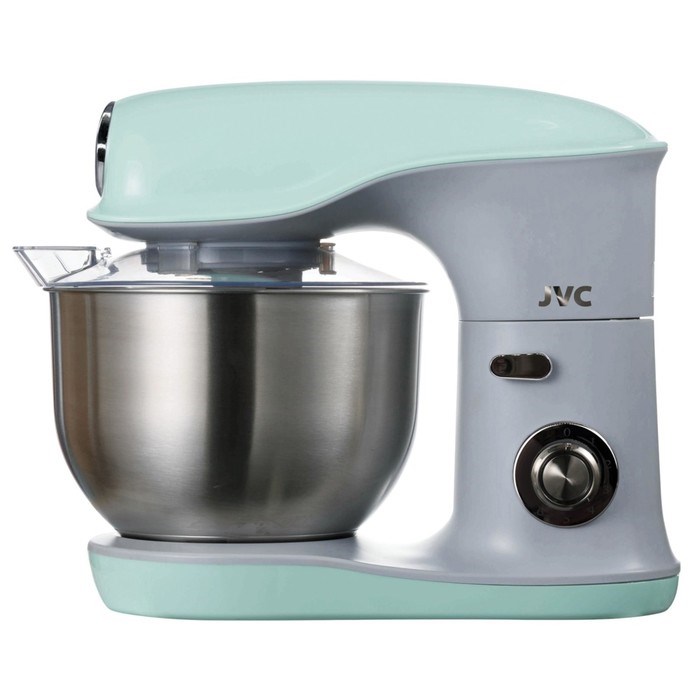 Миксер jvc JK-MX510, планетарный, 1200 Вт, 5.2 л, 6 скоростей, 3 насадки, мятный с серым - фото 51409685 Миксер jvc JK-MX510, планетарный, 1200 Вт, 5.2 л, 6 скоростей, 3 насадки, мятный с серым - фото 51409685