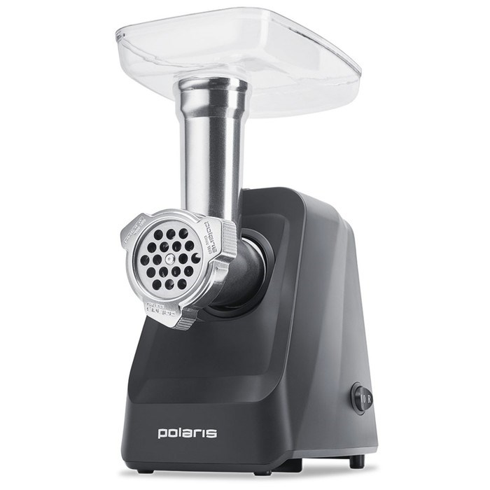 Мясорубка Polaris PMG 1855, 1800 Вт, 2 кг/мин, реверс, 5 насадок, черная - фото 51409962