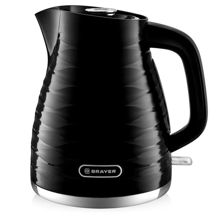 Чайник электрический BRAYER 1057BR-BK, пластик, 1.7 л, 2200 Вт, автоотключение, чёрный - фото 51410249 Чайник электрический BRAYER 1057BR-BK, пластик, 1.7 л, 2200 Вт, автоотключение, чёрный - фото 51410249