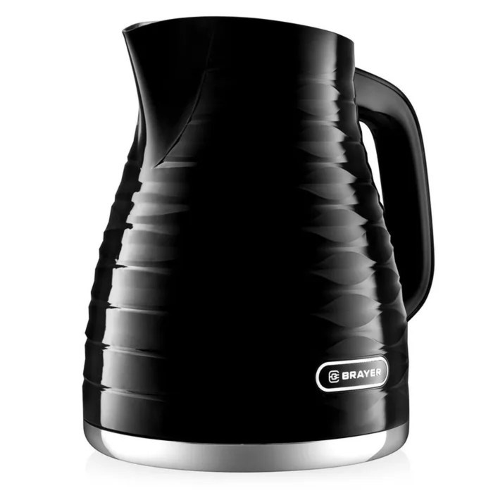 Чайник электрический BRAYER 1057BR-BK, пластик, 1.7 л, 2200 Вт, автоотключение, чёрный - фото 51410250 Чайник электрический BRAYER 1057BR-BK, пластик, 1.7 л, 2200 Вт, автоотключение, чёрный - фото 51410250