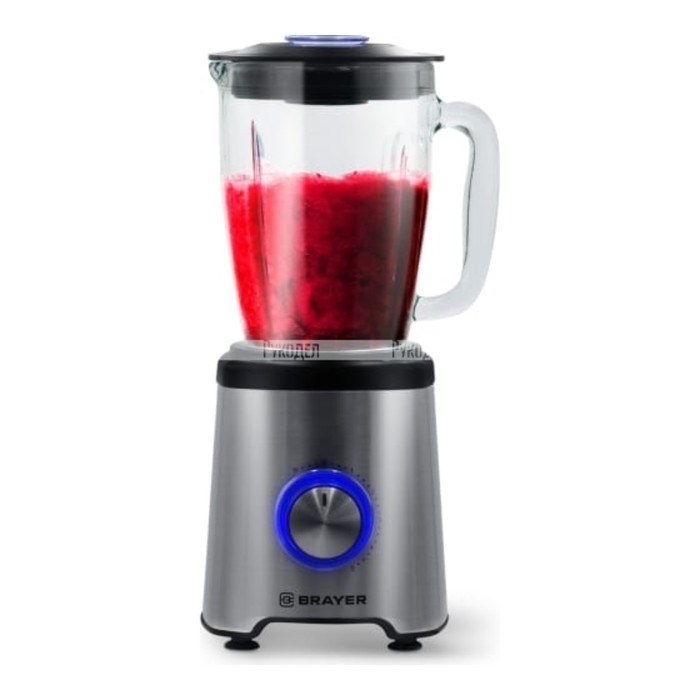 Блендер BRAYER 1204BR, стационарный, 1200 Вт, 1.75 л, 5 скоростей, импульсный режим, серый - фото 51410278 Блендер BRAYER 1204BR, стационарный, 1200 Вт, 1.75 л, 5 скоростей, импульсный режим, серый - фото 51410278