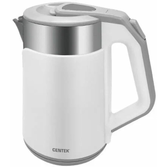 Чайник электрический Centek CT-0023, пластик, колба металл, 2 л, 2000 Вт, белый - фото 51410282 Чайник электрический Centek CT-0023, пластик, колба металл, 2 л, 2000 Вт, белый - фото 51410282