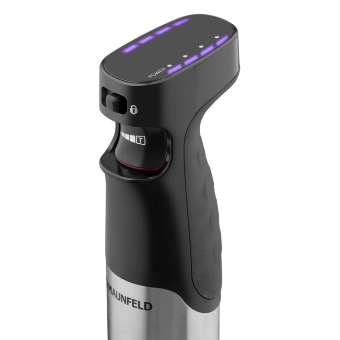 Блендер MAUNFELD MF-123SB PRO, погружной, 1000 Вт, 0.8 л, 4 скорости, 7 насадок, чёрный - фото 51410569 Блендер MAUNFELD MF-123SB PRO, погружной, 1000 Вт, 0.8 л, 4 скорости, 7 насадок, чёрный - фото 51410569