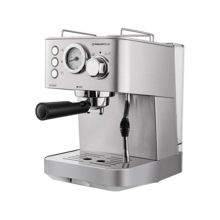 Кофемашина MAUNFELD MF-721S PRO, рожковая, 1140 Вт, 1.5 л, серый - фото 51410629 Кофемашина MAUNFELD MF-721S PRO, рожковая, 1140 Вт, 1.5 л, серый - фото 51410629