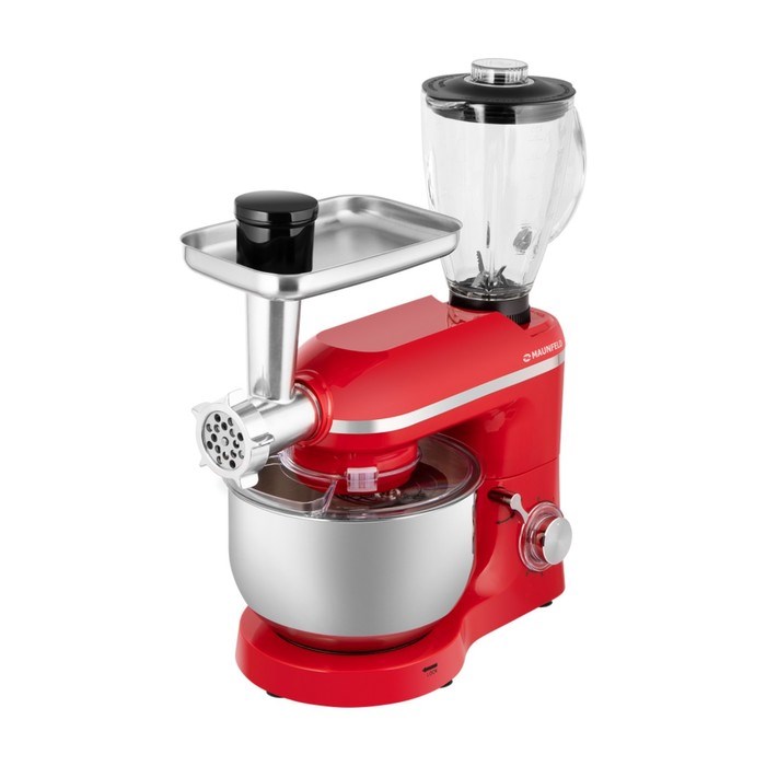 Миксер 3в1 MAUNFELD MF-433CH PRO, 1400 Вт, 5.5 л, 6 скоростей, красный - фото 51410648 Миксер 3в1 MAUNFELD MF-433CH PRO, 1400 Вт, 5.5 л, 6 скоростей, красный - фото 51410648
