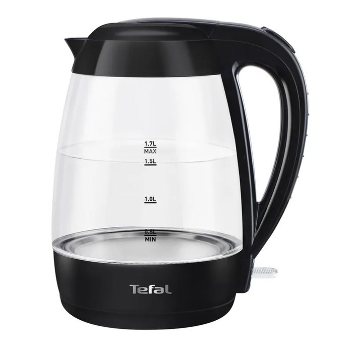 Чайник электрический TEFAL KO450832, стекло, 1.7 л, 2400 Вт, чёрный - фото 51410841 Чайник электрический TEFAL KO450832, стекло, 1.7 л, 2400 Вт, чёрный - фото 51410841