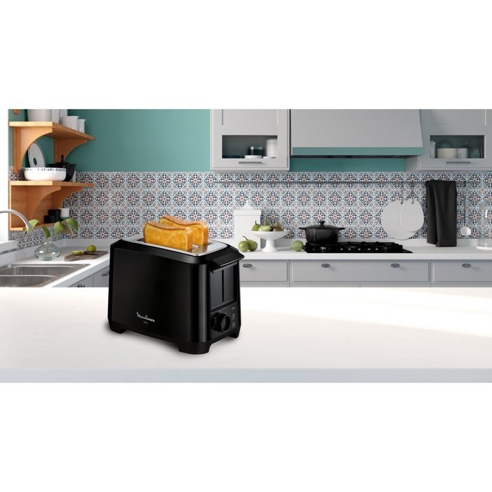 Тостер Moulinex LT140811, 800 Вт, 7 режимов прожарки, 2 тоста, функция разморозки, чёрный - фото 51410862 Тостер Moulinex LT140811, 800 Вт, 7 режимов прожарки, 2 тоста, функция разморозки, чёрный - фото 51410862