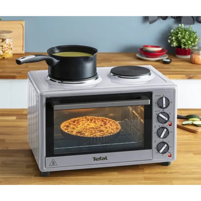 Мини печь Tefal OF463D30, 3000 Вт, 32 л, гриль, конвекция, таймер, серебристо-чёрная - фото 51410929 Мини печь Tefal OF463D30, 3000 Вт, 32 л, гриль, конвекция, таймер, серебристо-чёрная - фото 51410929
