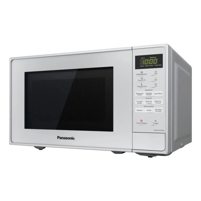 Микроволновая печь Panasonic NN-ST27HMZPE, 20 л, 800 Вт, серебристая - фото 51411571 Микроволновая печь Panasonic NN-ST27HMZPE, 20 л, 800 Вт, серебристая - фото 51411571