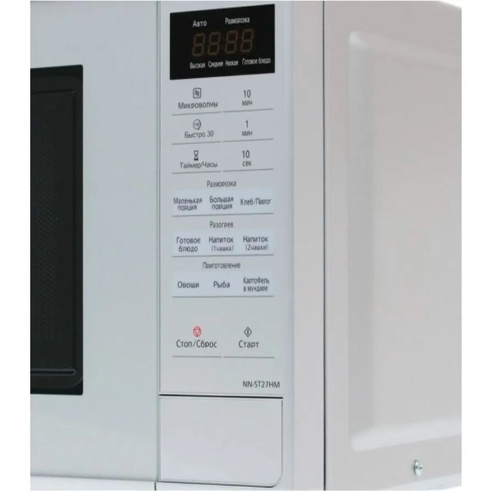 Микроволновая печь Panasonic NN-ST27HMZPE, 20 л, 800 Вт, серебристая - фото 51411573 Микроволновая печь Panasonic NN-ST27HMZPE, 20 л, 800 Вт, серебристая - фото 51411573