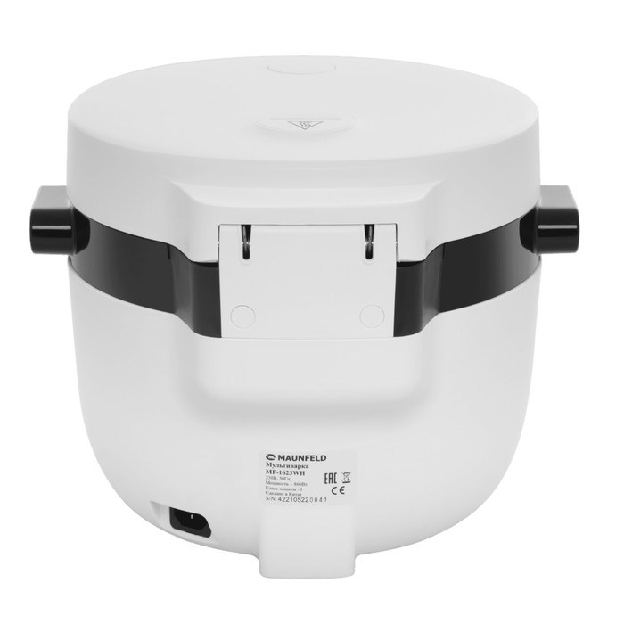 Мультиварка MAUNFELD MF-1623WH, 5 л, 860 Вт, белый - фото 51411598 Мультиварка MAUNFELD MF-1623WH, 5 л, 860 Вт, белый - фото 51411598