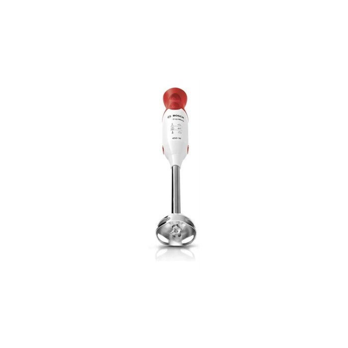 Блендер Bosch MSM64110, погружной, 450 Вт, 0.6 л, 2 скорости, режим «турбо», бело-красный - фото 51411621 Блендер Bosch MSM64110, погружной, 450 Вт, 0.6 л, 2 скорости, режим «турбо», бело-красный - фото 51411621