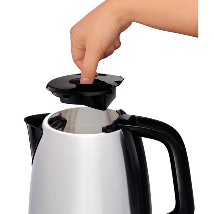 Чайник электрический Tefal KI150D30, металл, 1.7 л, 2400 Вт, серебристо-чёрный - фото 51411690 Чайник электрический Tefal KI150D30, металл, 1.7 л, 2400 Вт, серебристо-чёрный - фото 51411690