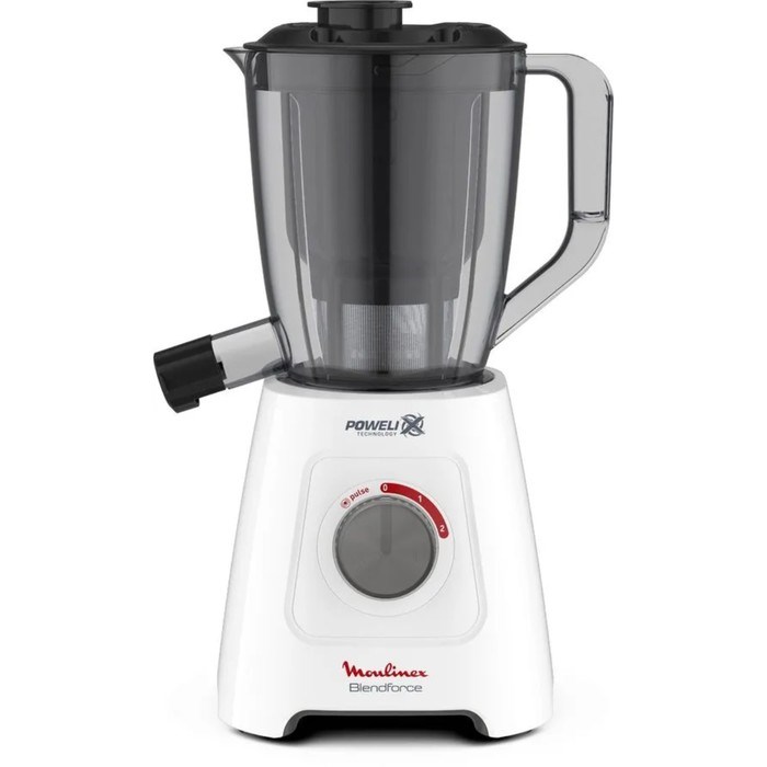 Блендер Moulinex LM42Q110, стационарный, 600 Вт,1.25 л, белый - фото 51411710 Блендер Moulinex LM42Q110, стационарный, 600 Вт,1.25 л, белый - фото 51411710